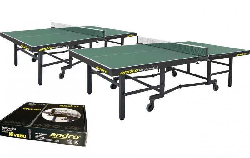 andro Kombi 2x Magnum-SC grün + Netze OPUS TT + 72er-Speedball 3S
