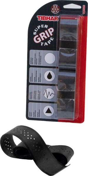 Tibhar Griffband Super Grip Tape schwarz/rot
