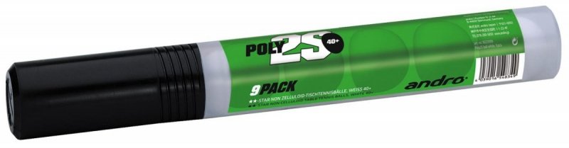 andro Trainingsball Poly 2S 40+ 9er weiß