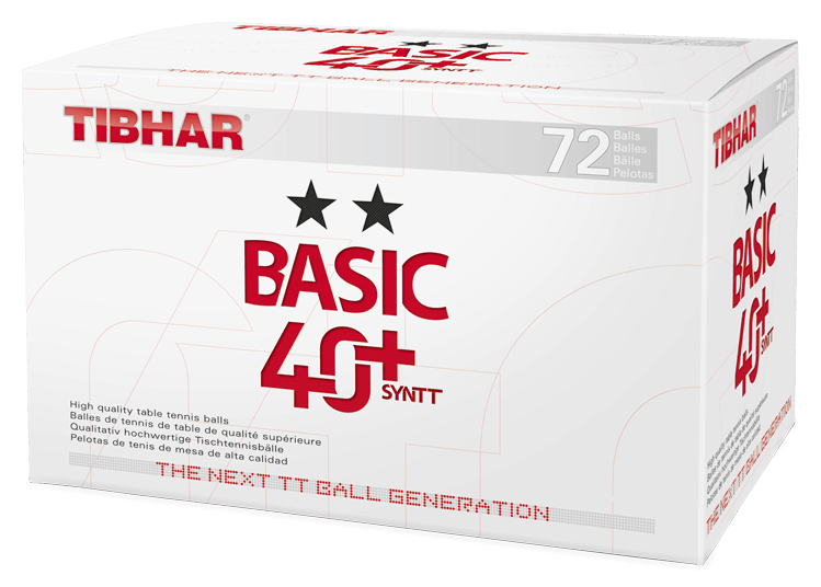Tibhar Basic 40+ Syntt 72er weiß