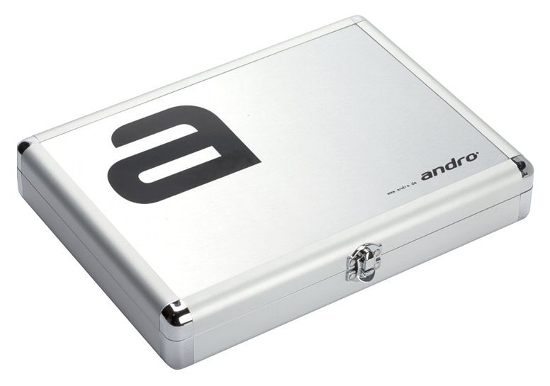 andro Alu Case Alpha - silber