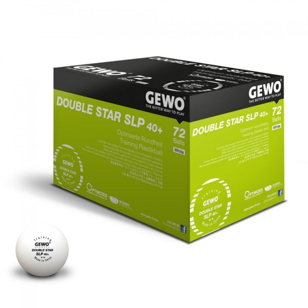Gewo Trainingsball Double Star SLP 40+ 72er weiß