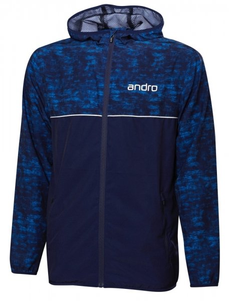 andro Jacke Allister blau/weiß