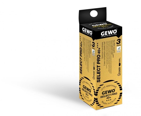 Gewo *** Ball Select Pro 40+ 3er - weiss