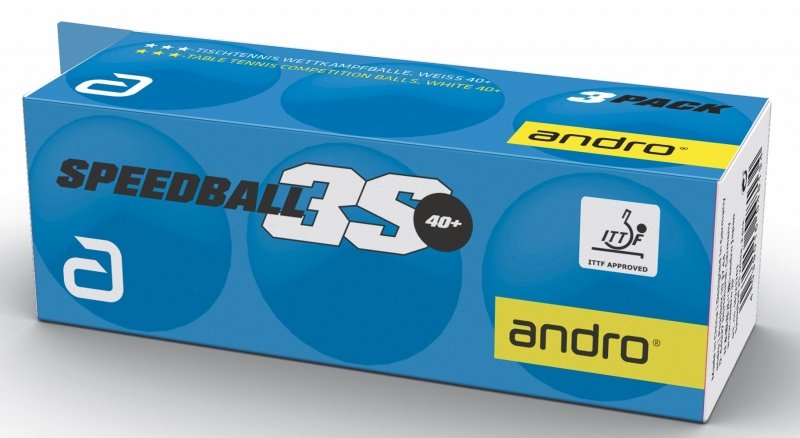 andro Speedball 3S 40+ 3er weiß