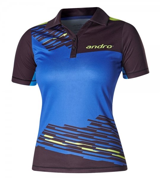 andro Trikot Luke Women blau/schwarz