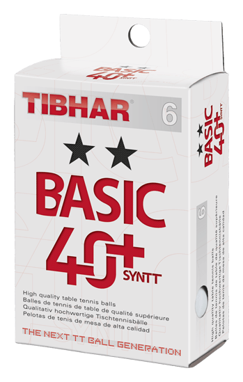 Tibhar Basic 40+ Syntt 6er weiß