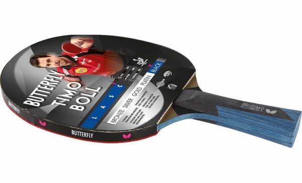 Butterfly Schläger Timo Boll Black konkav