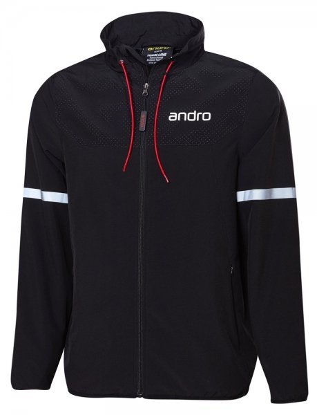 andro Jacke Nelson schwarz/rot